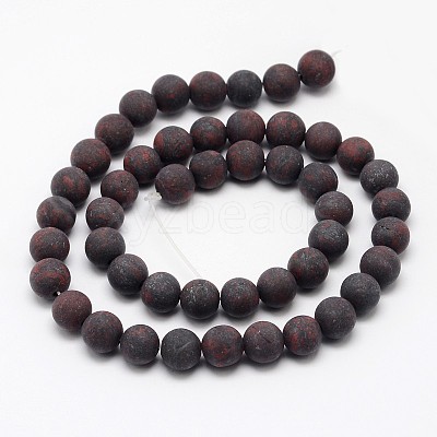 Natural Brecciated Jasper Beads Strands X-G-D690-10mm-1
