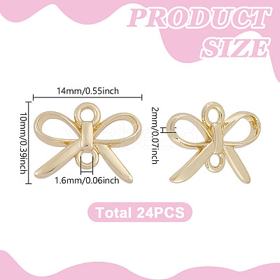 24Pcs Brass Links KK-GO0002-30LG-1