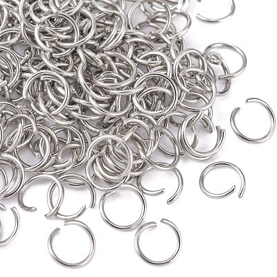 Tarnish Resistant 304 Stainless Steel Open Jump Rings STAS-R049-6x0.7mm-1