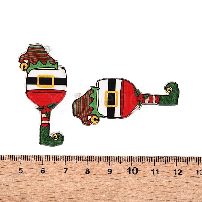 Christmas Theme Printing Acrylic Pendants BACR-N002-01H-1