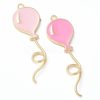 Brass Enamel Pendants KK-B030-14G-1