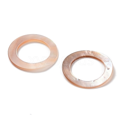 Natural Sea Shell Linking Rings SSHEL-D084-12A-1