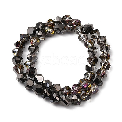 Transparent Electroplate Glass Beads Strands EGLA-I017-04-HP03-1