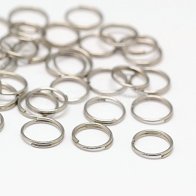 Tarnish Resistant Stainless Steel Split Rings X-STAS-E010-8x0.6mm-2-1