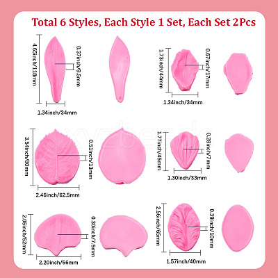 Petal & Leaf Molding Silicone Molds SIL-SC0002-85B-1