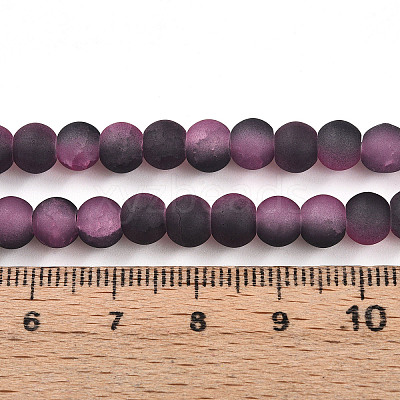 Crackle Glass Beads X1-GLAA-N009-6mm-09-1