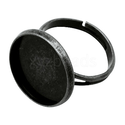 Brass Pad Ring Findings KK-J110-B-1