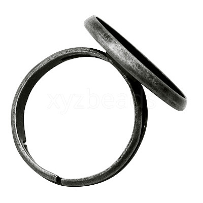Brass Pad Ring Findings KK-J110-B-1