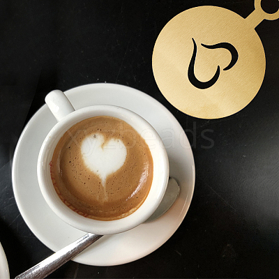 430 Stainless Steel Coffee Latte Art Molds AJEW-WH0038-40G-1