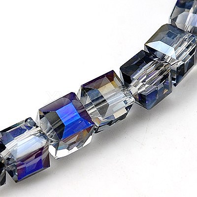 Electorplated Glass Beads EGLA-E006-1I-1