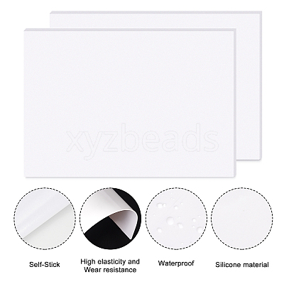 Silicone Single Side Board AJEW-BC0006-18-1