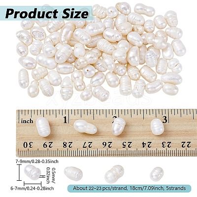 Natural Cultured Freshwater Pearl Beads Strands PEAR-NB0001-46-1