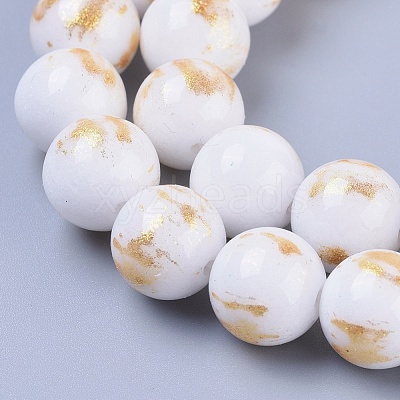 Natural Mashan Jade Beads Strands G-F670-A18-4mm-1