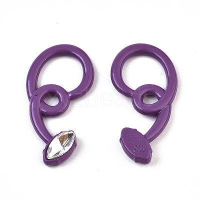 Spray Painted Alloy Pendants PALLOY-S132-225-RS-1