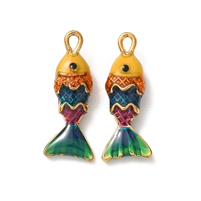 304 Stainless Steel Enamel Pendants STAS-Z193-13G-02A-1