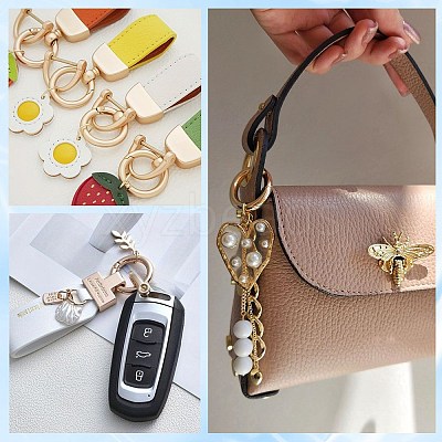 30Pcs Alloy Spring Gate Ring FIND-SP0001-48-1