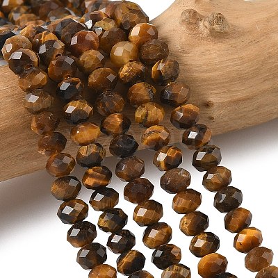Natural Tiger Eye Bead Strands G-D344-A20-03-1
