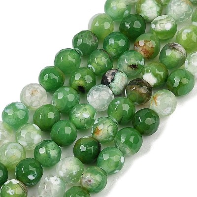 Natural Fire Crackle Agate Beads Strands G-C082-A01-26-1