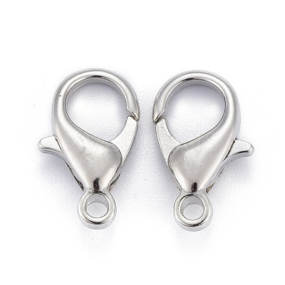 Zinc Alloy Lobster Claw Clasps E105-NF-1