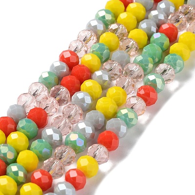 Glass Beads Strands EGLA-A034-M8mm-44-1