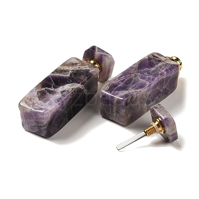 Natural Amethyst Dropper Perfume Bottle DJEW-H010-01G-01-1