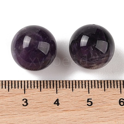 Natural Amethyst No Hole Sphere Beads G-K353-04C-03-1