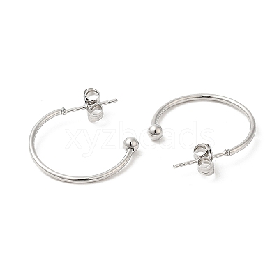 Non-Tarnish 304 Stainless Steel Stud Earring LS-EJEW-H134-02C-P-1
