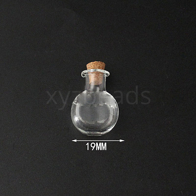 Mini High Borosilicate Glass Bottle Bead Containers X1-BOTT-PW0001-261D-1