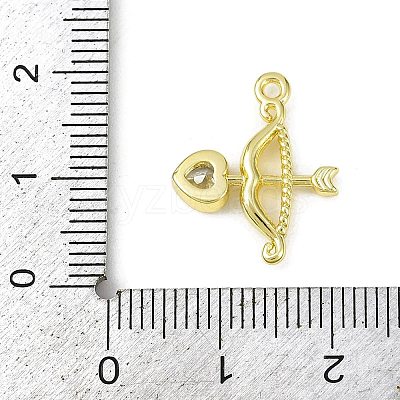 Brass Pave Clear Cubic Zirconia Pendants KK-L238-11G-1