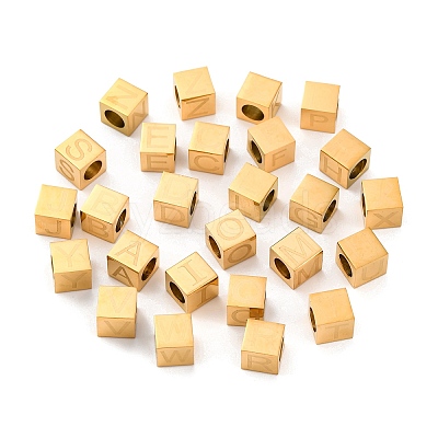 304 Stainless Steel European Beads STAS-G349-01G-1