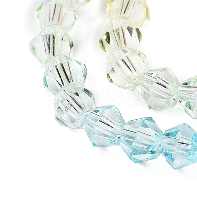 Gradient Color Baking Paint Glass Bead Strands X1-DGLA-A039-T2mm-A012-1