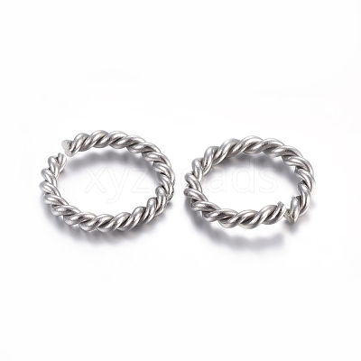 Tarnish Resistant 304 Stainless Steel Open Jump Rings STAS-F191-11P-B-1