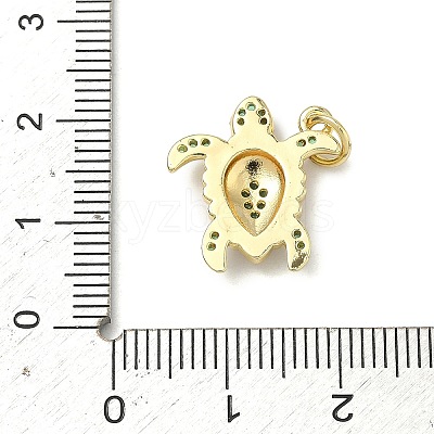 Brass Micro Pave Cubic Zirconia Pendants KK-H255-01A-G01-1