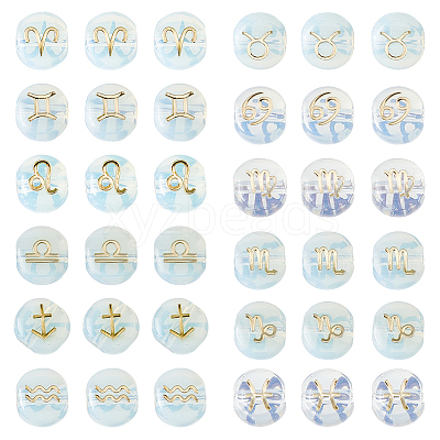 36Pcs 12 Styles Glass Beads GLAA-FH0001-91-1