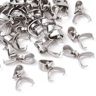 Tarnish Resistant 304 Stainless Steel Ice Pick Pinch Bails STAS-R182-03-1