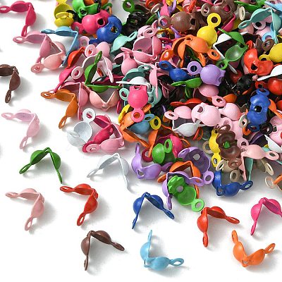 333Pcs Spray Painted Iron Bead Tips IFIN-FS0001-35-1