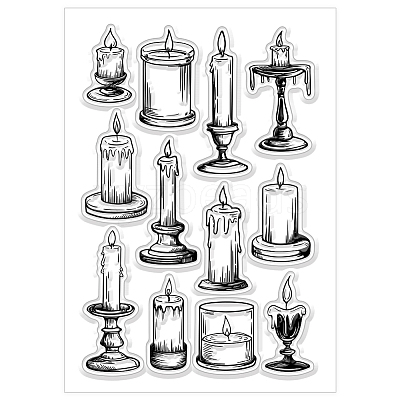PVC Plastic Clear Stamps DIY-WH0631-0594-1