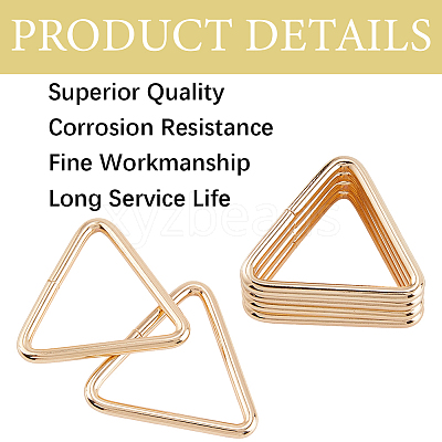 16Pcs Triangle Iron Linking Rings IFIN-CL0001-07KCG-1
