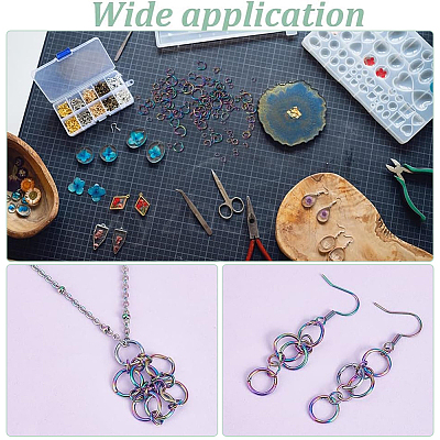 80Pcs 304 Stainless Steel Open Jump Rings STAS-LP0001-41C-02-1