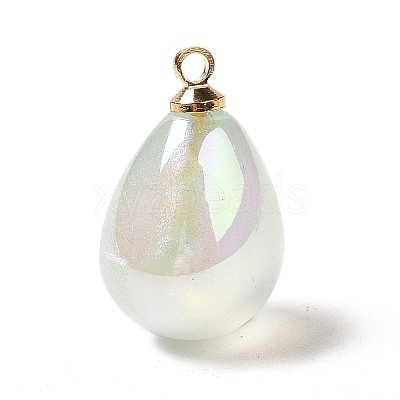 8Pcs UV Plating Acrylic Pendants FIND-YW0002-04F-1