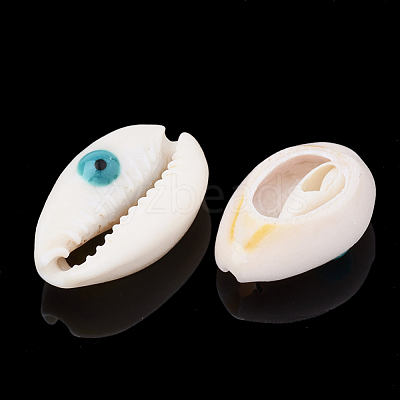 Natural Cowrie Shell Beads X-SHEL-S274-29A-1