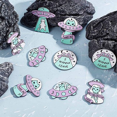 20Pcs 5 Style Opaque Acrylic Pendants SACR-SC0001-06-1
