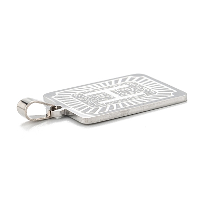 Non-Tarnish 304 Stainless Steel Pendants STAS-K216-48H-P-1
