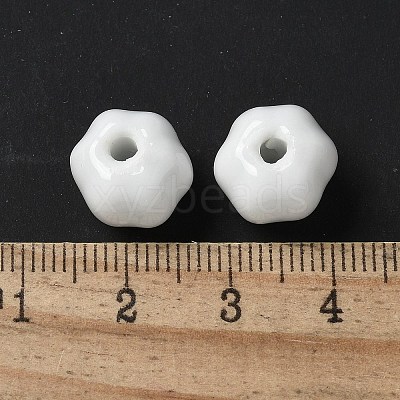 Vintage Porcelain Pumpkin Beads PORC-L080-H12-1