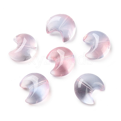 Baking Paint Transparent Glass Beads DGLA-F003-01A-1