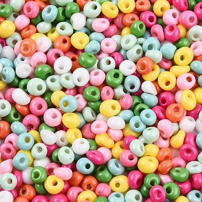 6/0 Opaque Colours Glass Seed Beads SEED-N007-18B-1