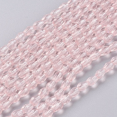 Faceted Glass Beads Strands GLAA-A036-F07-1