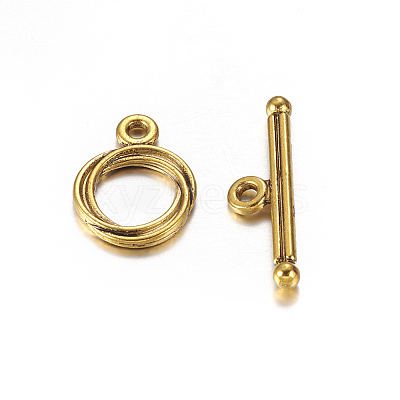 Tibetan Style Toggle Clasps LS-GLF0539Y-NF-1