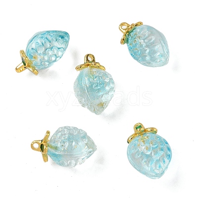 Transparent Glass Pendants GLAA-P072-03G-02-1