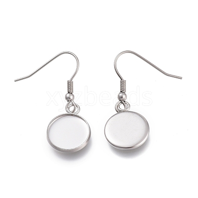 Tarnish Resistant 304 Stainless Steel Earring Hooks STAS-H114-08P-1